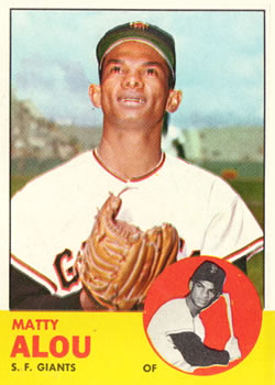 1963 Topps #128 Matty Alou