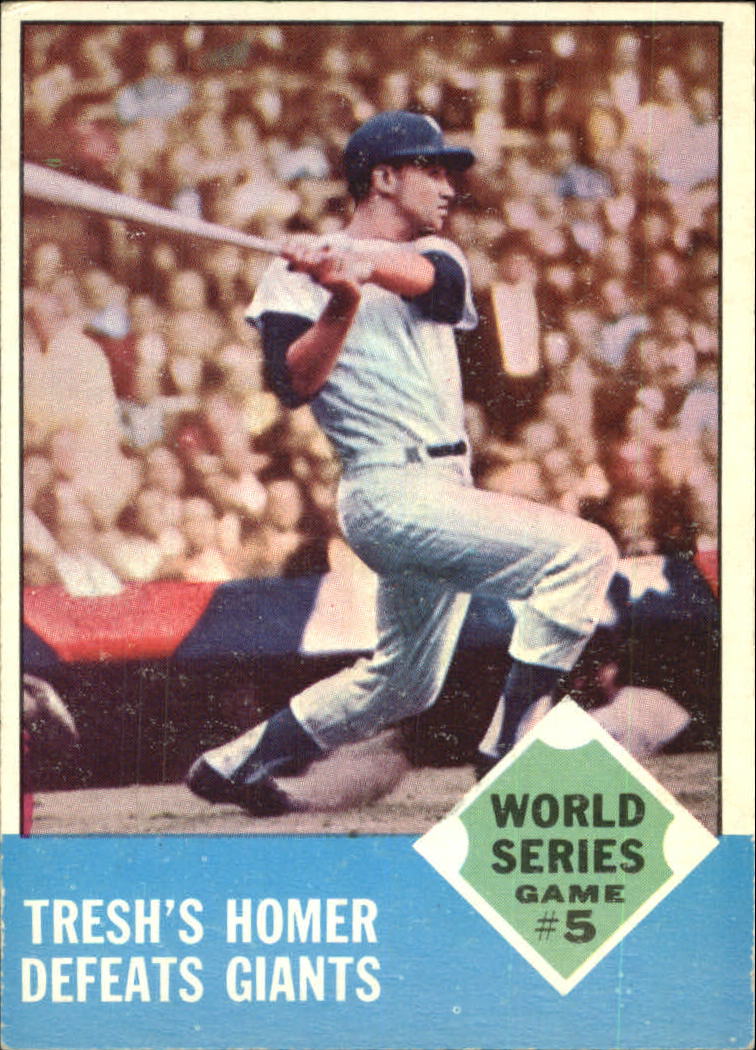 1963 Topps #146 World Series Game 5/Tom Tresh