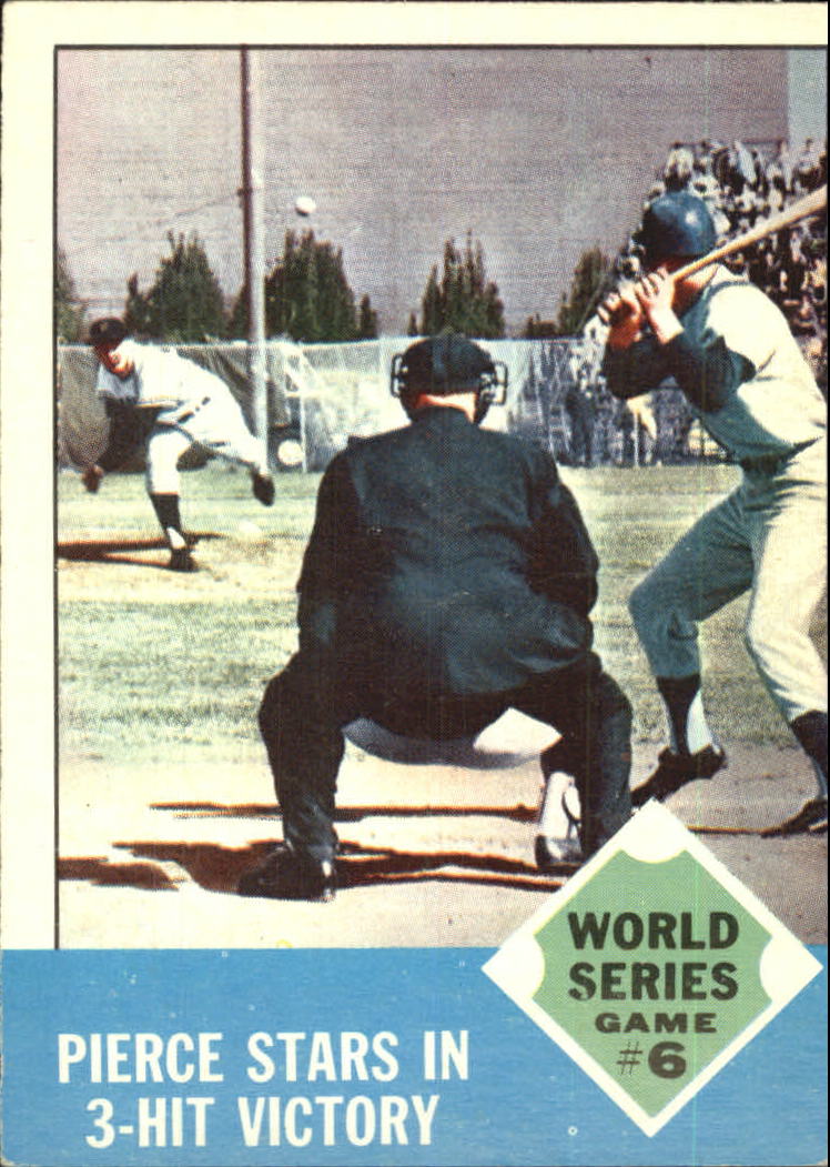 1963 Topps #147 World Series Game 6/Billy Pierce