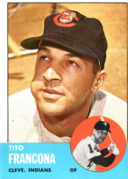 1963 Topps #248 Tito Francona