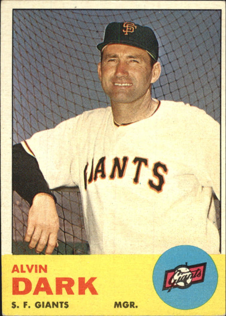1963 Topps #258 Alvin Dark MG