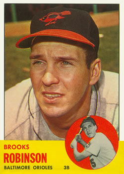 1963 Topps #345 Brooks Robinson