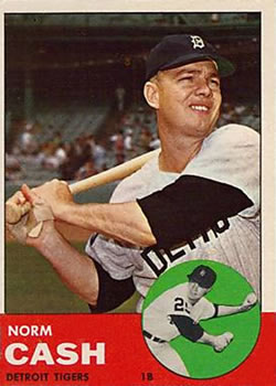 1963 Topps #445 Norm Cash