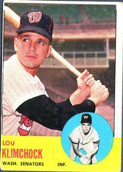 1963 Topps #542 Lou Klimchock
