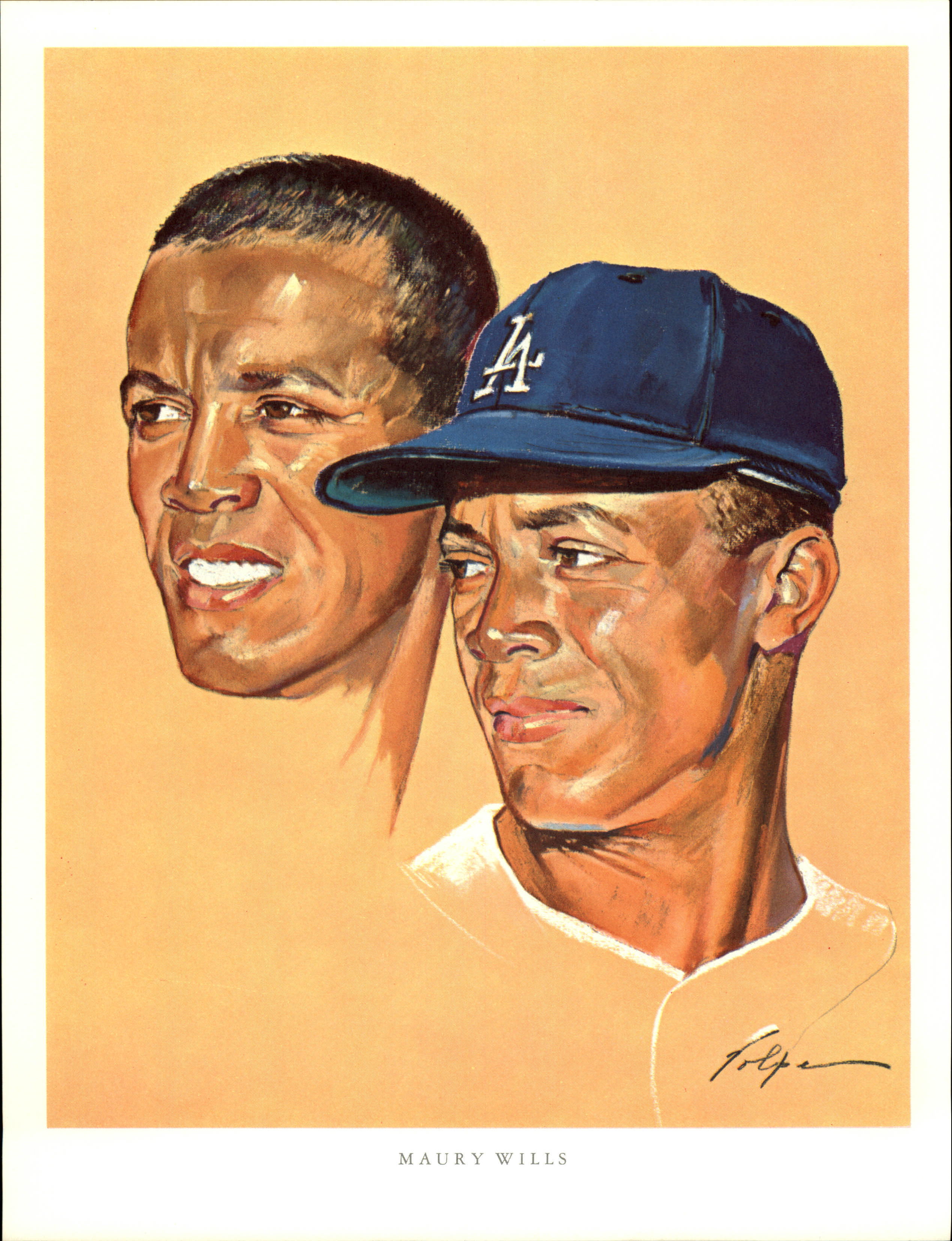 1964 Dodgers Volpe #18 Maury Wills