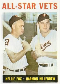1964 Topps #81 All-Star Vets/Nellie Fox/Harmon Killebrew