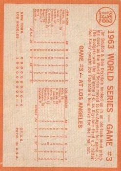 1964 Topps #138 World Series Game 3/Ron Fairly back image
