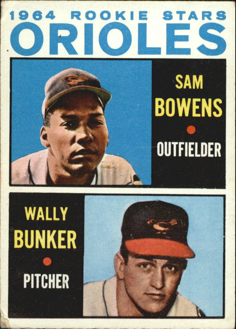 1964 Topps #201 Rookie Stars/Sam Bowens RC/Wally Bunker RC