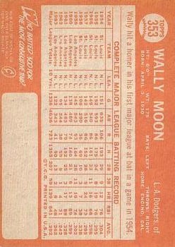 1964 Topps #353 Wally Moon back image