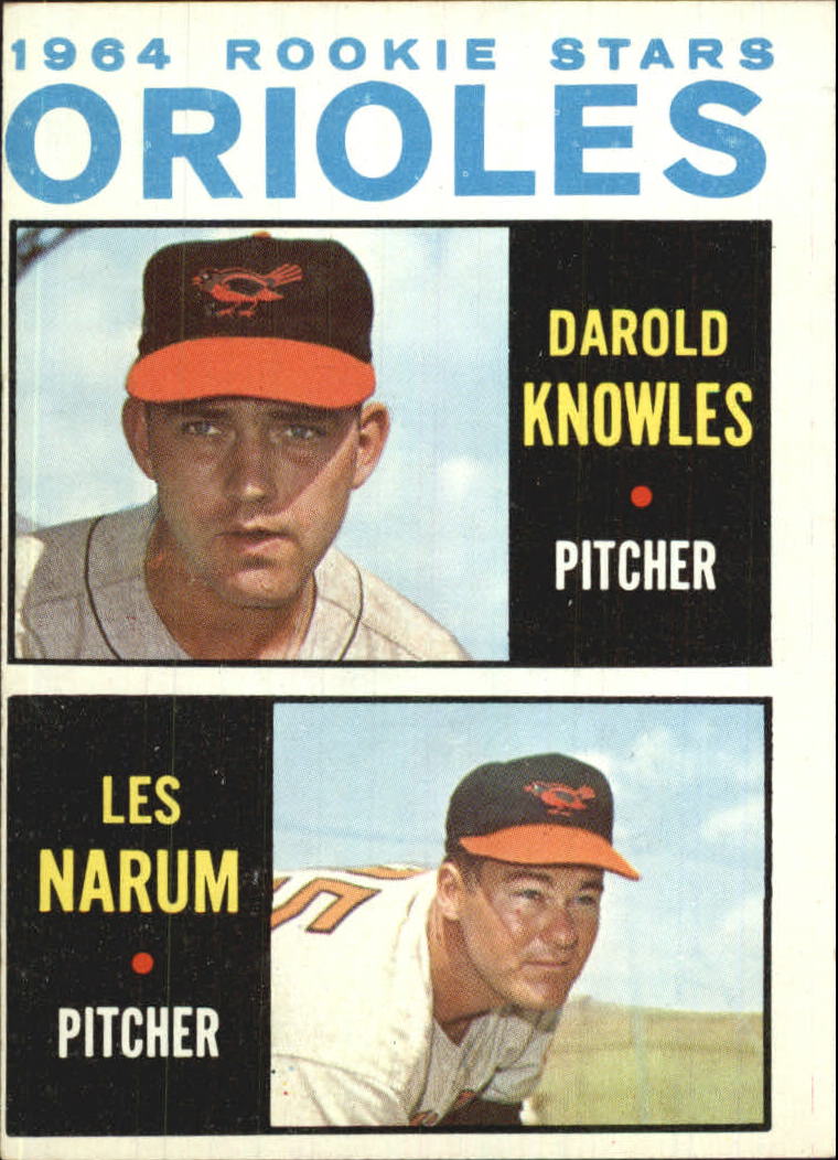 1964 Topps #418 Rookie Stars/Darold Knowles RC/Buster Narum RC