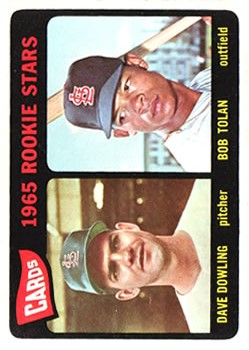 1965 Topps #116 Rookie Stars/Dave Dowling RC/Bob Tolan RC