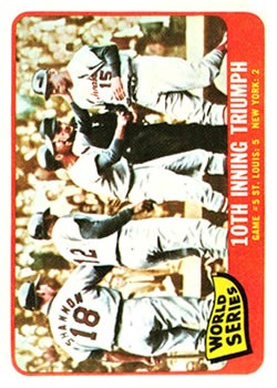 1965 Topps #136 World Series Game 5/Tim McCarver