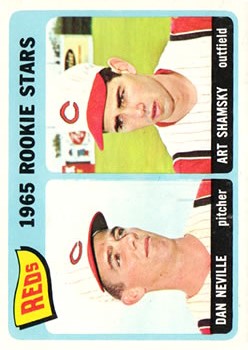 1965 Topps #398 Rookie Stars/Dan Neville RC/Art Shamsky RC