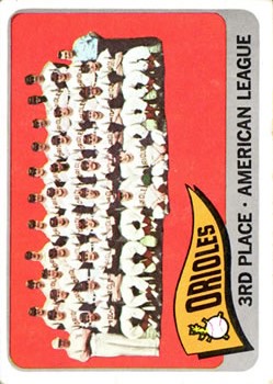 1965 Topps #572 Baltimore Orioles TC SP