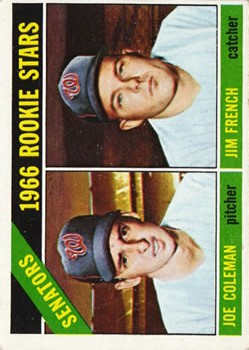 1966 Topps #333 Rookie Stars/Joe Coleman RC/Jim French RC