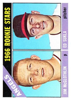 1966 Topps #417 Rookie Stars/Jim McGlothlin RC/Ed Sukla RC
