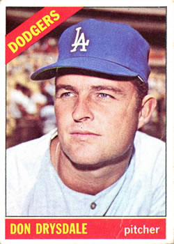 1966 Topps #430 Don Drysdale