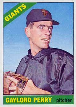 1966 Topps #598 Gaylord Perry SP