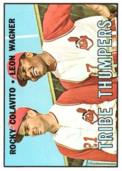 1967 Topps #109 Tribe Thumpers/Rocky Colavito/Leon Wagner