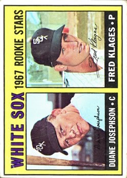 1967 Topps #373 Rookie Stars/Duane Josephson RC/Fred Klages RC DP