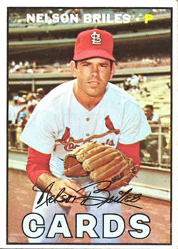  1969 Topps # 60 Nelson Briles St. Louis Cardinals