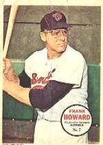 1967 Topps Posters Inserts #7 Frank Howard