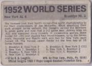 1967 Laughlin World Series #49 1952 Yankees/Dodgers/Johnny Mize/Duke Snider back image