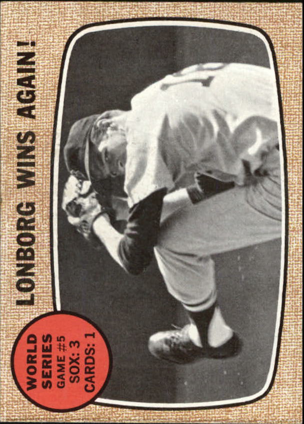 1968 Topps #155 World Series Game 5/Jim Lonborg