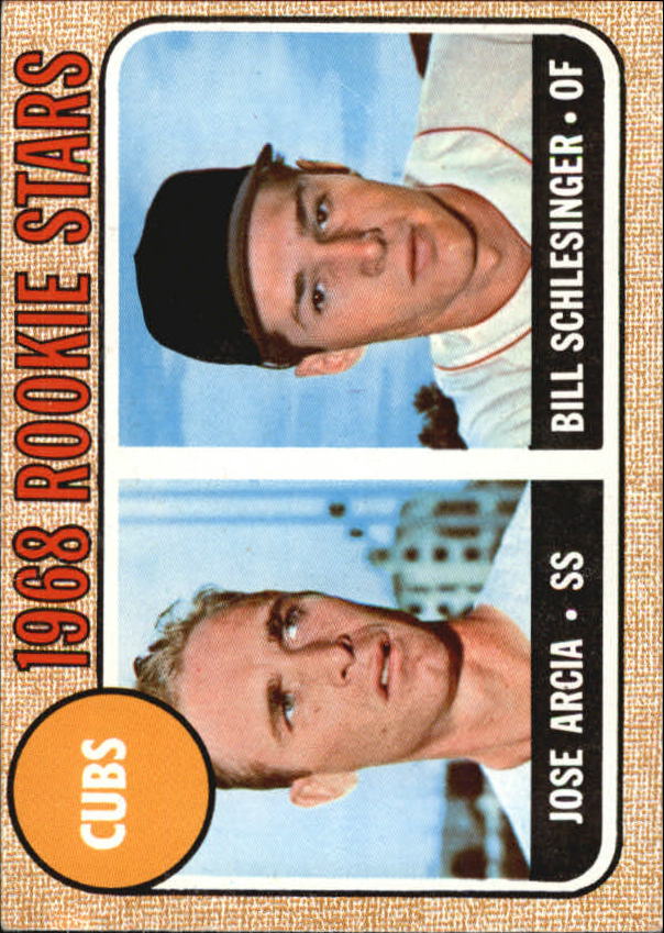 1968 Topps #258 Rookie Stars/Jose Arcia RC/Bill Schlesinger