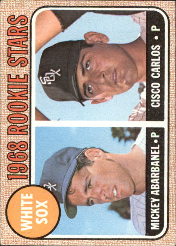 1968 Topps #287 Rookie Stars/Mickey Abarbanel RC/Cisco Carlos RC