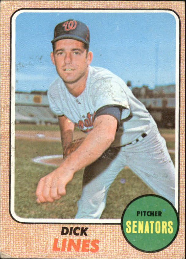 1968 Topps #291 Dick Lines