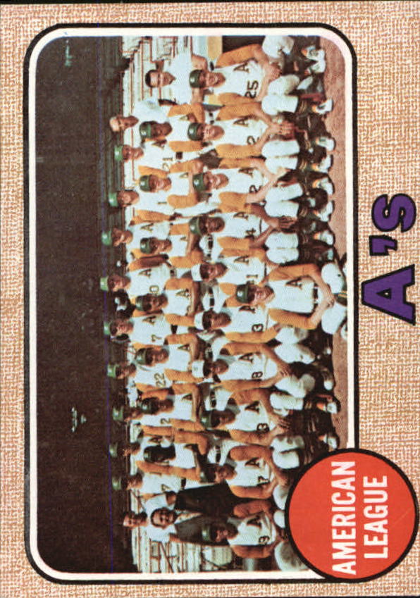 1968 Topps #554 Oakland Athletics TC