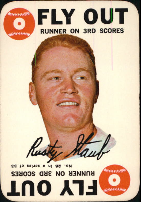 1968 Topps Game #28 Rusty Staub