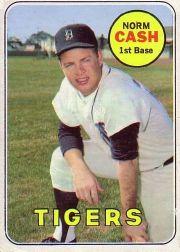 1969 Topps #80 Norm Cash