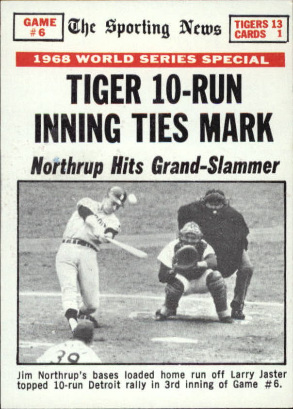 1969 Topps #167 World Series Game 6/Jim Northrup