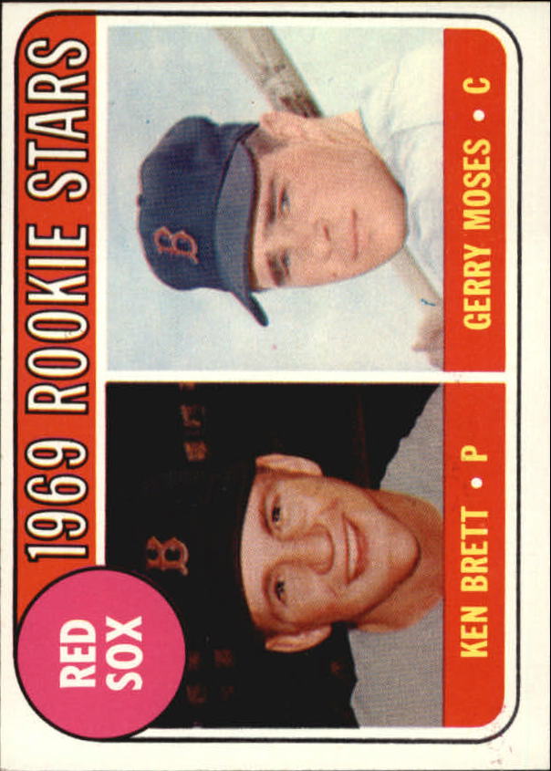 1969 Topps #476A Rookie Stars/Ken Brett RC/Gerry Moses