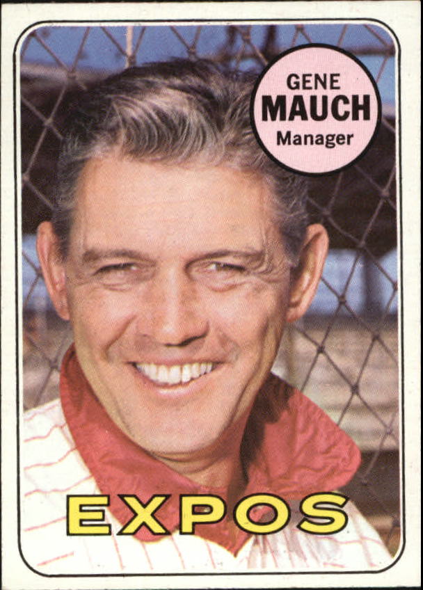 1969 Topps #606 Gene Mauch MG
