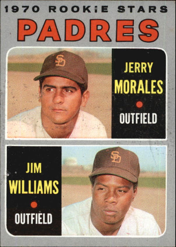 1970 Topps #262 Rookie Stars/Jerry Morales RC/Jim Williams RC