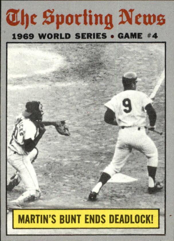 1970 Topps #308 World Series Game 4/J.C. Martin