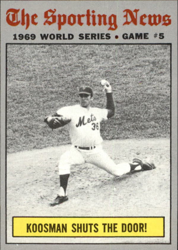 1970 Topps #309 World Series Game 5/Jerry Koosman