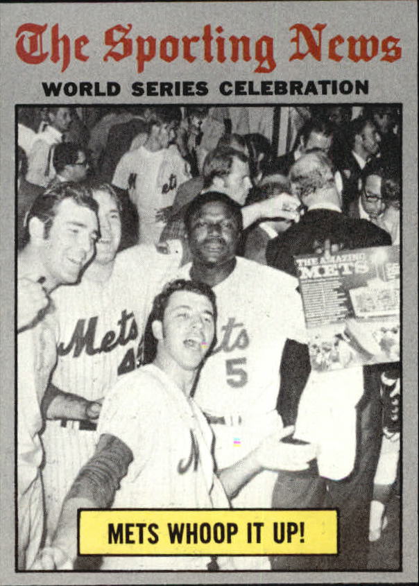1970 Topps #310 World Series Summary/Mets Whoop it Up