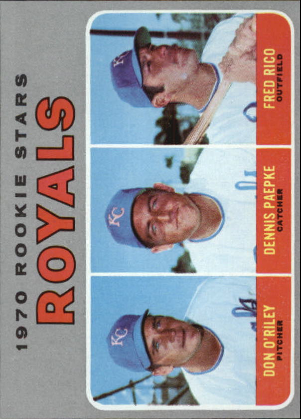 1970 Topps #552 Rookie Stars/Don O'Riley RC/Dennis Paepke RC/Fred Rico RC