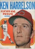 1970 Topps Posters Inserts #6 Ken Harrelson