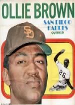 1970 Topps Posters Inserts #18 Ollie Brown