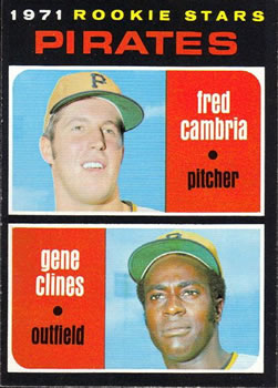 1971 Topps #27 Rookie Stars/Fred Cambria RC/Gene Clines RC