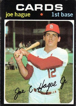 1971 Topps #96 Joe Hague