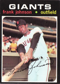 1971 Topps #128 Frank Johnson