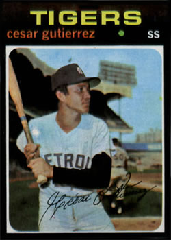 1971 Topps #154 Cesar Gutierrez