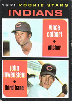 1971 Topps #231 Rookie Stars/Vince Colbert RC/John Lowenstein RC