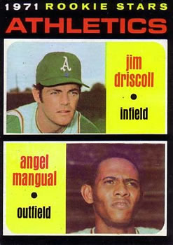 1971 Topps #317 Rookie Stars/Jim Driscoll RC/Angel Mangual